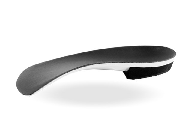 A Firefly fully custom orthotic designed for dress shoes