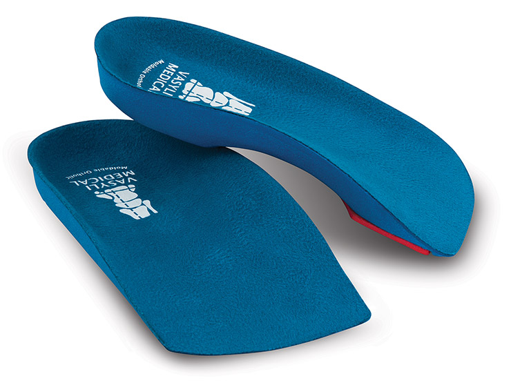 A pair of Vasyli orthotic insoles